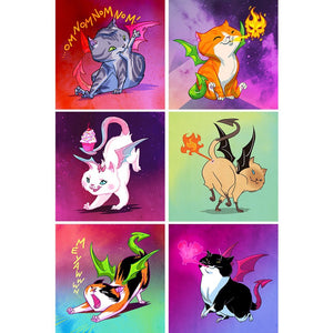 Dragon Kitty - New Originals 6-Print Set