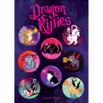 Dragon Kitties™ Originals 8-Button Pack