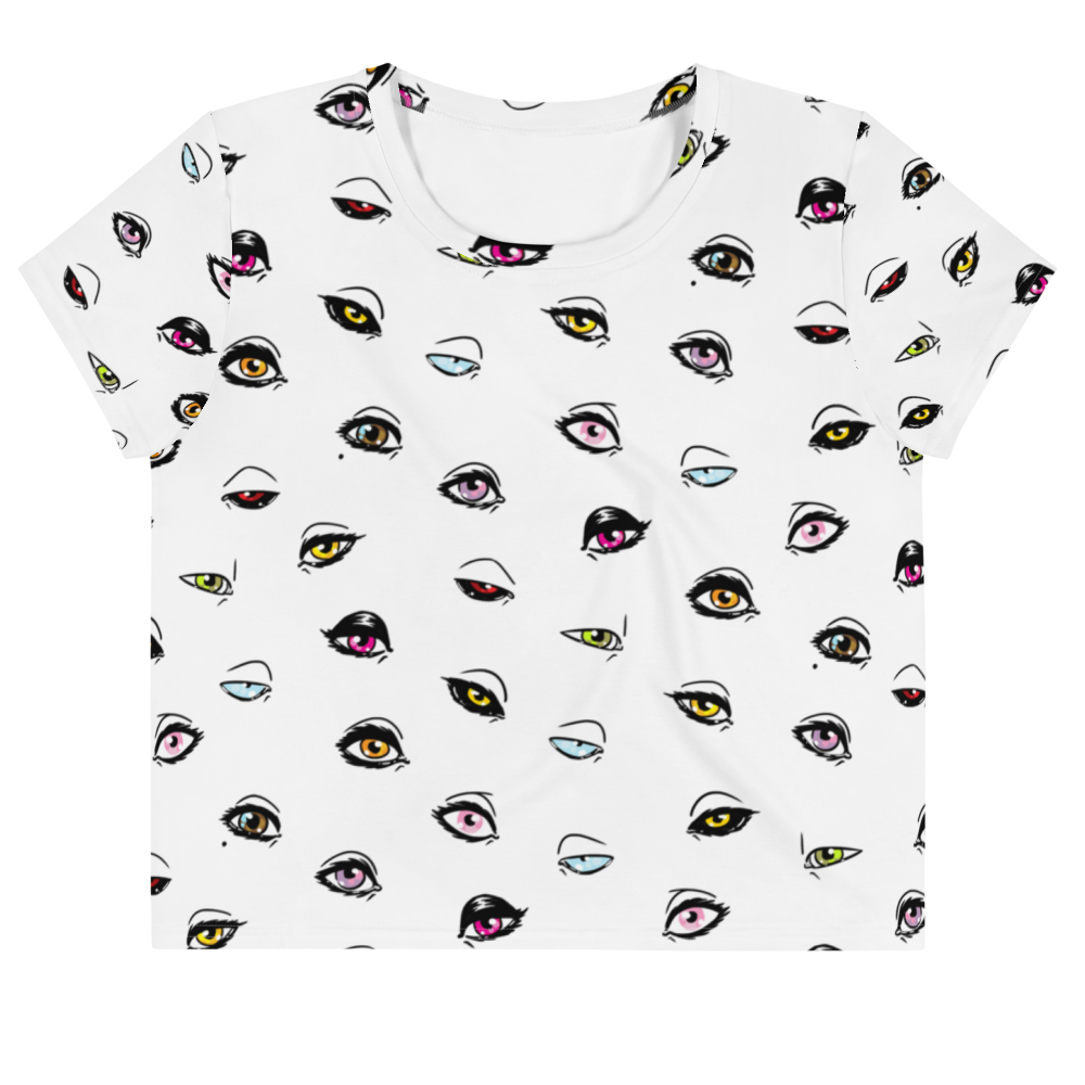 Hexy Eyes Crop Top T-Shirt