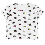 Hexy Eyes Crop Top T-Shirt